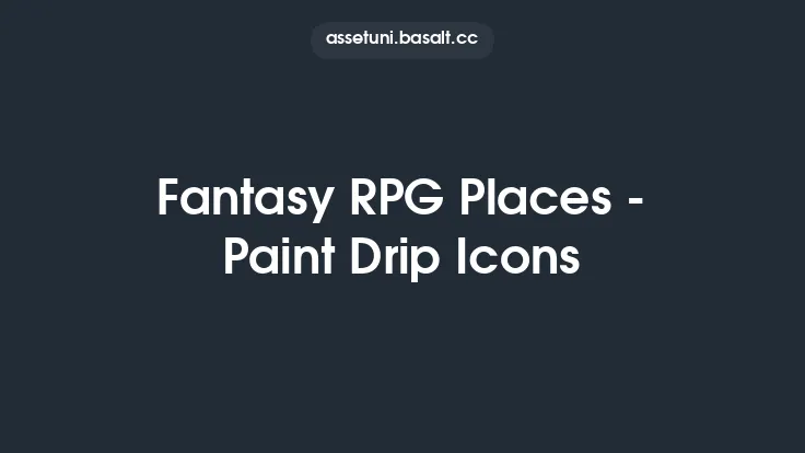 Fantasy RPG Places - Paint Drip Icons Thumbnail