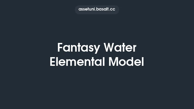 Fantasy Water Elemental Model Thumbnail