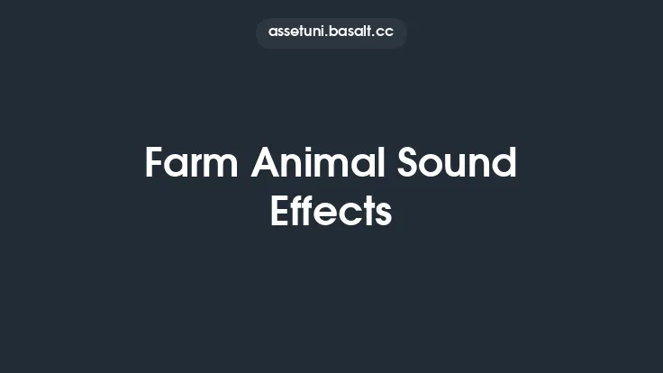 Farm Animal Sound Effects Thumbnail