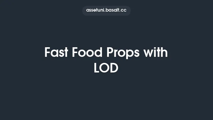 Fast Food Props with LOD Thumbnail
