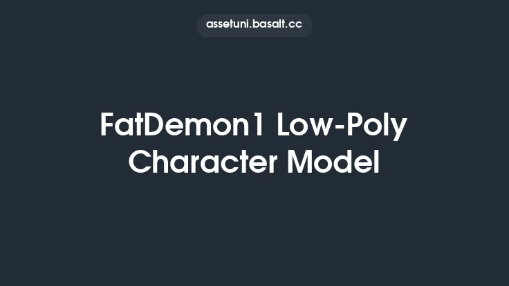 FatDemon1 Low-Poly Character Model Thumbnail
