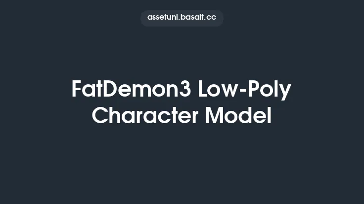 FatDemon3 Low-Poly Character Model Thumbnail