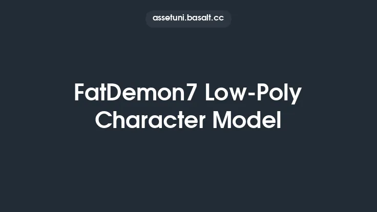 FatDemon7 Low-Poly Character Model Thumbnail