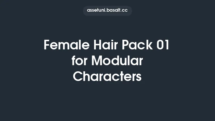Female Hair Pack 01 for Modular Characters Thumbnail