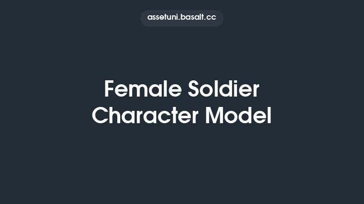 Female Soldier Character Model Thumbnail