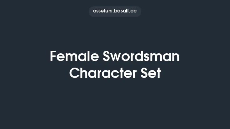 Female Swordsman Character Set Thumbnail