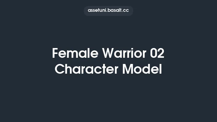 Female Warrior 02 Character Model Thumbnail