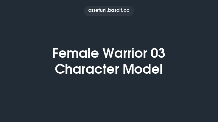 Female Warrior 03 Character Model Thumbnail