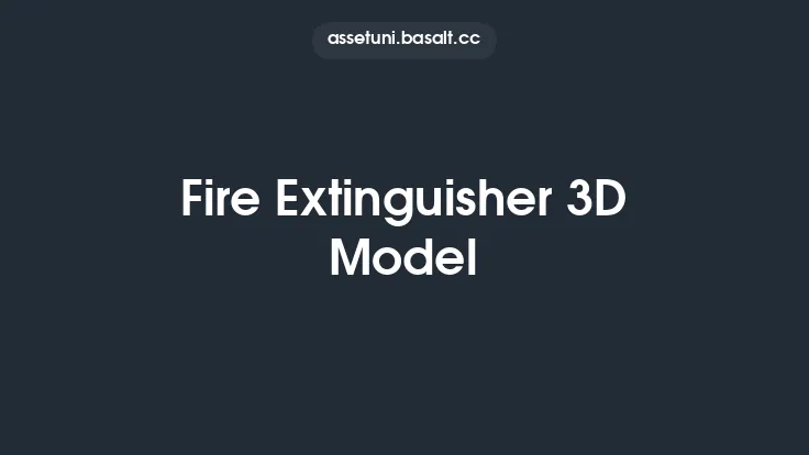 Fire Extinguisher 3D Model Thumbnail