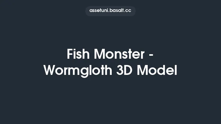 Fish Monster - Wormgloth 3D Model Thumbnail
