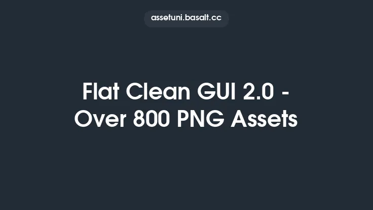 Flat Clean GUI 2.0 - Over 800 PNG Assets Thumbnail