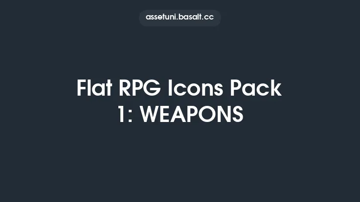 Flat RPG Icons Pack 1: WEAPONS Thumbnail