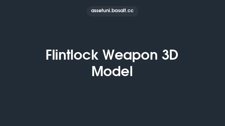 Flintlock Weapon 3D Model Thumbnail
