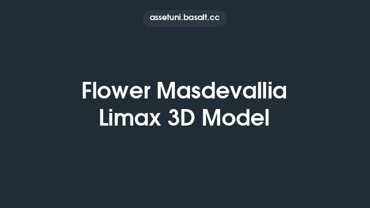 Flower Masdevallia Limax 3D Model Thumbnail