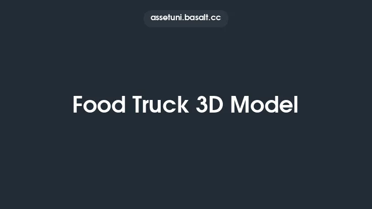Food Truck 3D Model Thumbnail