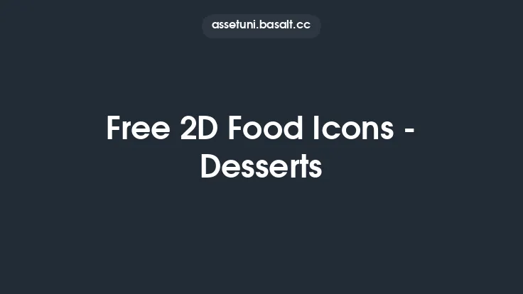Free 2D Food Icons - Desserts Thumbnail