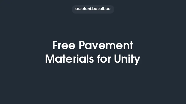 Free Pavement Materials for Unity Thumbnail