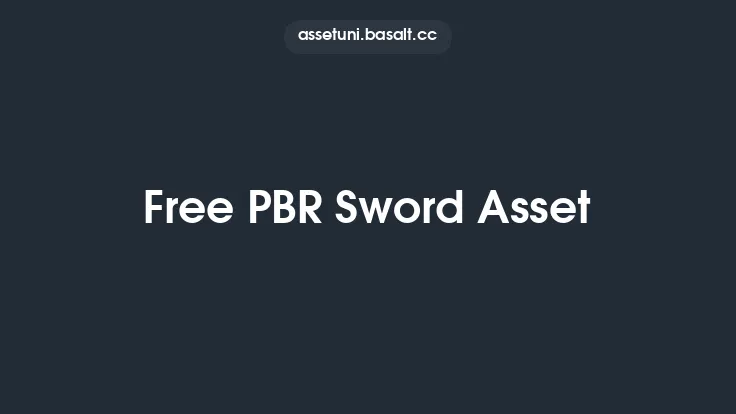 Free PBR Sword Asset Thumbnail