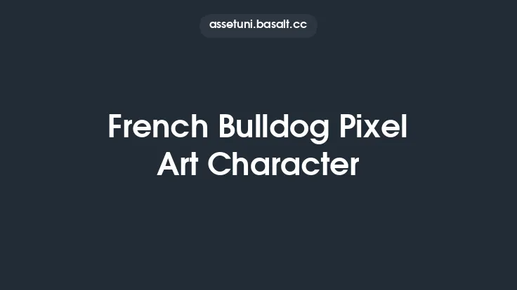 French Bulldog Pixel Art Character Thumbnail