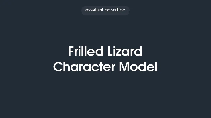 Frilled Lizard Character Model Thumbnail