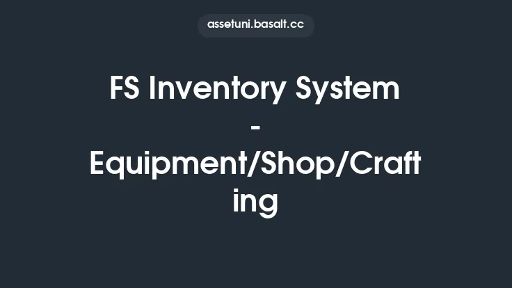 FS Inventory System - Equipment/Shop/Crafting Thumbnail