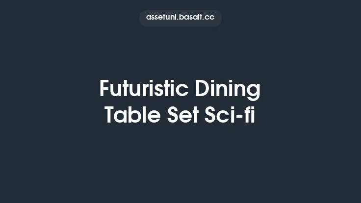 Futuristic Dining Table Set Sci-fi Thumbnail