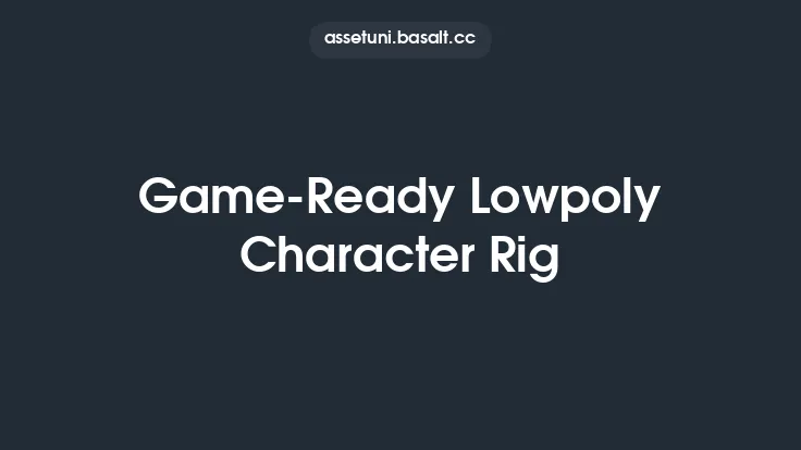 Game-Ready Lowpoly Character Rig Thumbnail