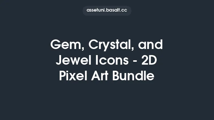Gem, Crystal, and Jewel Icons - 2D Pixel Art Bundle Thumbnail