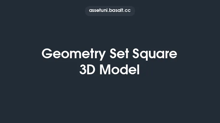 Geometry Set Square 3D Model Thumbnail