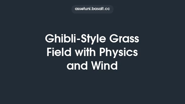 Ghibli-Style Grass Field with Physics and Wind Thumbnail