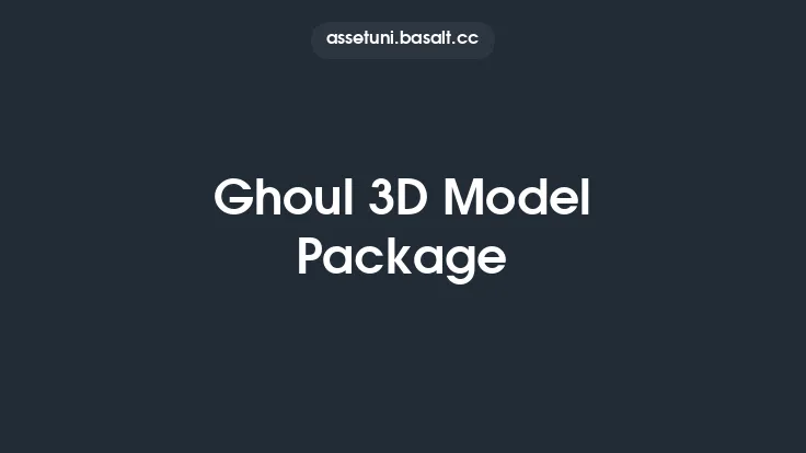Ghoul 3D Model Package Thumbnail