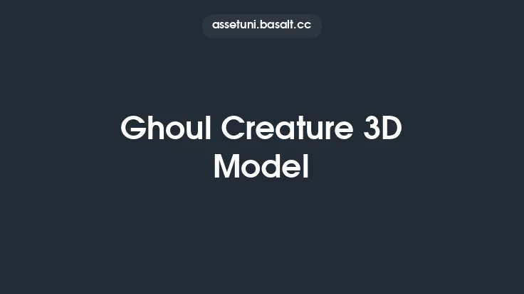 Ghoul Creature 3D Model Thumbnail