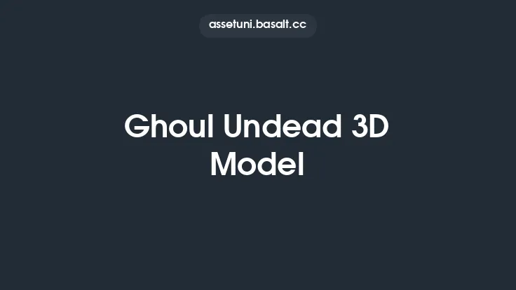 Ghoul Undead 3D Model Thumbnail