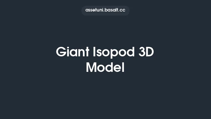 Giant Isopod 3D Model Thumbnail