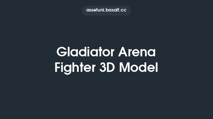 Gladiator Arena Fighter 3D Model Thumbnail