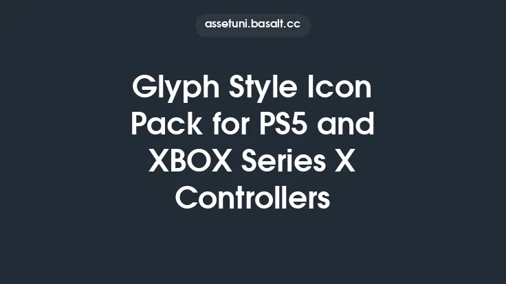 Glyph Style Icon Pack for PS5 and XBOX Series X Controllers Thumbnail
