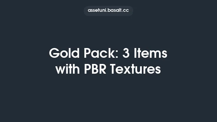Gold Pack: 3 Items with PBR Textures Thumbnail