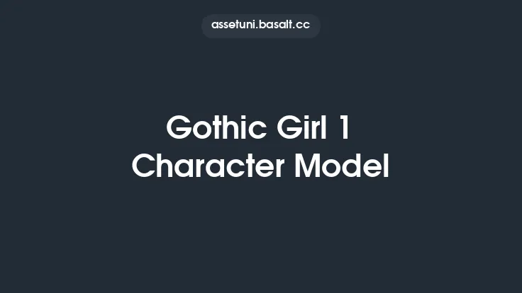 Gothic Girl 1 Character Model Thumbnail