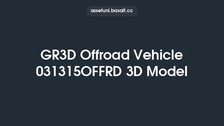 GR3D Offroad Vehicle 031315OFFRD 3D Model Thumbnail