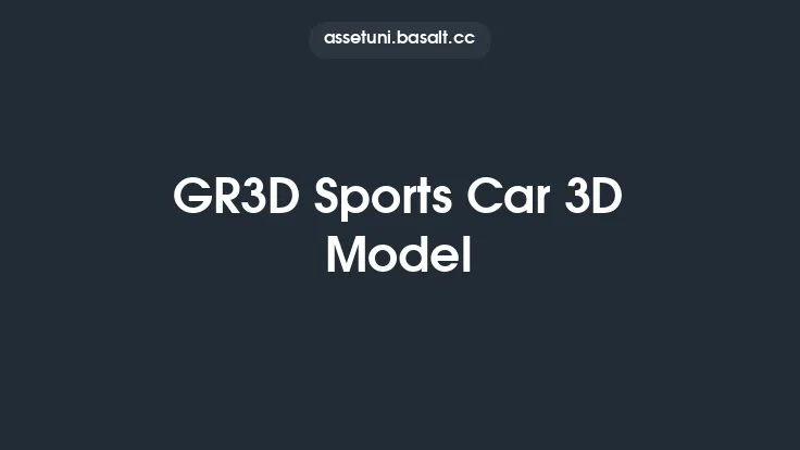 GR3D Sports Car 3D Model Thumbnail