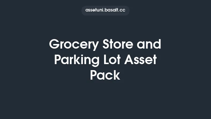 Grocery Store and Parking Lot Asset Pack Thumbnail