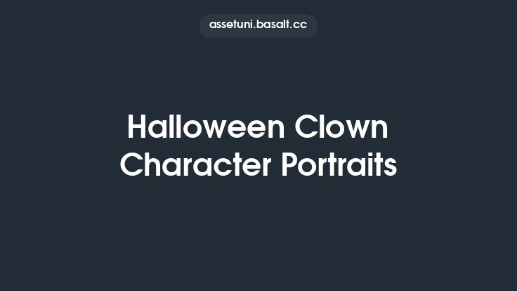 Halloween Clown Character Portraits Thumbnail