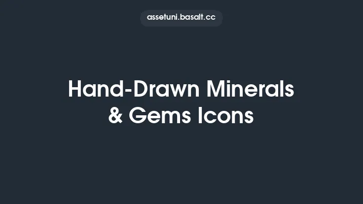 Hand-Drawn Minerals & Gems Icons Thumbnail