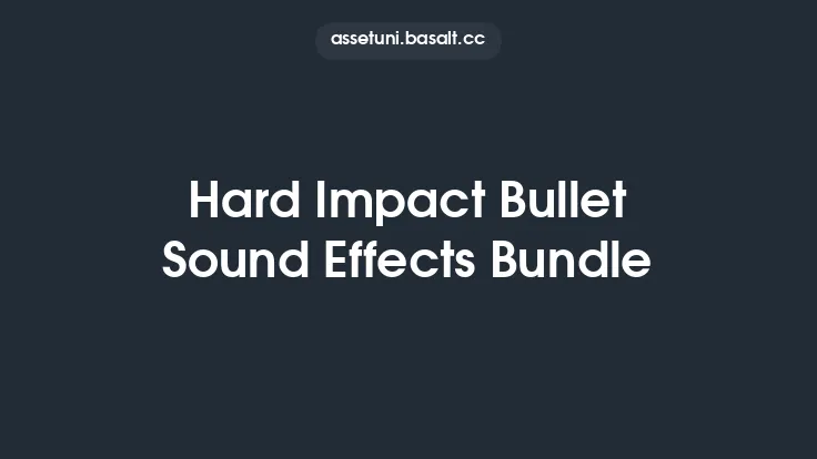 Hard Impact Bullet Sound Effects Bundle Thumbnail