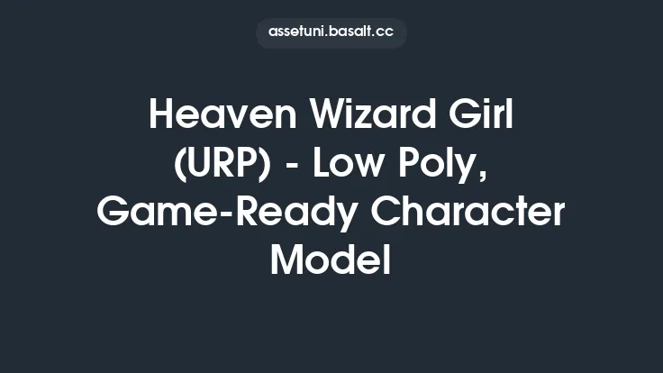 Heaven Wizard Girl (URP) - Low Poly, Game-Ready Character Model Thumbnail
