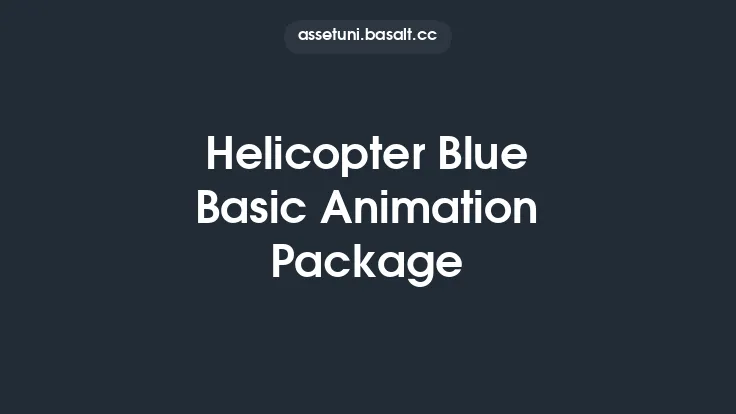 Helicopter Blue Basic Animation Package Thumbnail