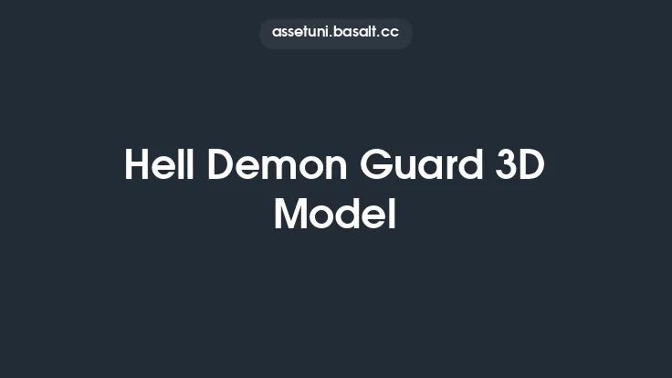 Hell Demon Guard 3D Model Thumbnail