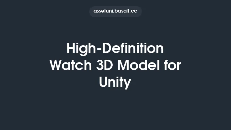 High-Definition Watch 3D Model for Unity Thumbnail