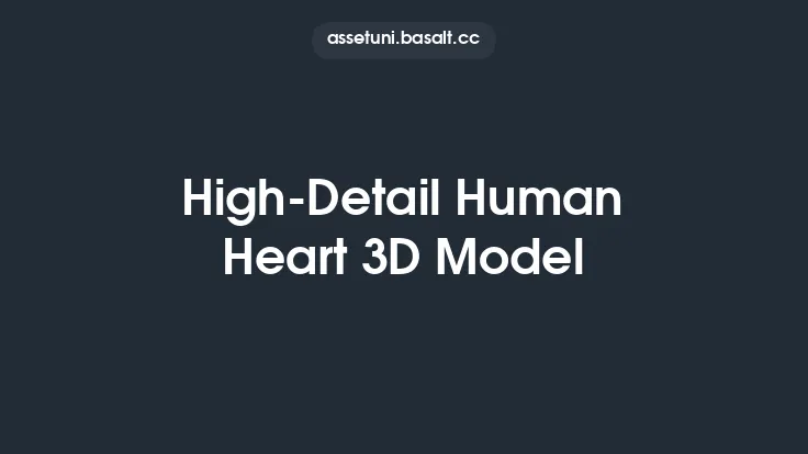 High-Detail Human Heart 3D Model Thumbnail