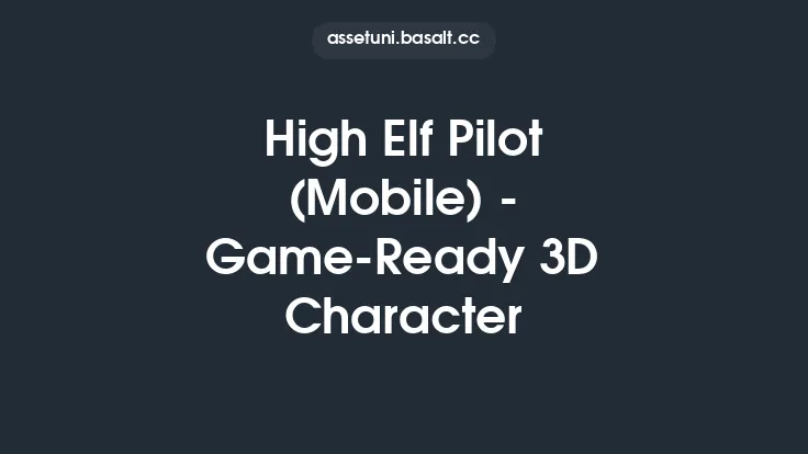 High Elf Pilot (Mobile) - Game-Ready 3D Character Thumbnail